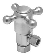 Mountain Plumbing MT4003X-NL/SC Cross Handle Angle Valve -  Satin Chrome