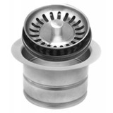 Mountain Plumbing Brass Garbage Disposer Strainer & Stopper with Extended Flange - Polished Brass - MT202/PVD
