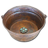 Linkasink C049 PN Bucket 17" Vessel Copper Sink - Polished Nickel