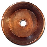 LinkaSink C019 DB 3 1/2" Drain Large Flat Bottom 19" X  8" Lav Copper Sink - Dark Bronze