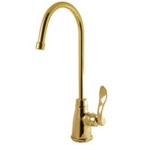 Kingston Brass Low-Lead Cold Water Filtration Filtering Faucet - Polished Brass KS2192NFL