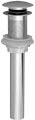 Westbrass Push Down Lavatory Drain without Overflow - Satin Nickel - D410A-1-07