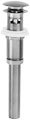 Westbrass Push Down Lavatory Drain with Overflow - Chrome - D410A-26