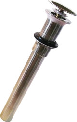 Westbrass D410A-07 Push Down Lavatory Drain with Overflow - Satin Nickel