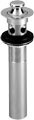 Westbrass D410-2 07 Lift and Turn Lavatory Drain With Overflow-Satin Nickel - D410-2-07