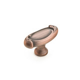 Schaub 261-EBZ French Farm Oval Door Knob 1-7/8" - Empire Bronze