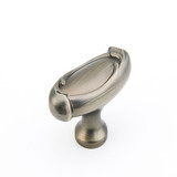 Schaub 261-AN French Farm Oval Door Knob 1-7/8" - Antique Nickel