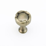 Schaub French Farm Round Door Knob 1-5/16" diam - Antique Nickel - 260-AN