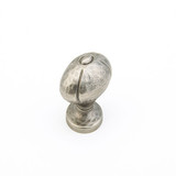Schaub 252-VN Siena Oval Door Knob 1-1/4" diam - Vibra Nickel