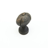 Schaub 252-ABZ Siena Oval Door Knob 1-1/4" diam - Ancient Bronze