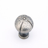 Schaub Siena Round Door Knob 1-3/8" diam - Vibra Nickel - 250-VN