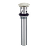 Gerber 1 1/4" Drain with Cover/Grid Strainer With Overflow - Brushed Nickel - D495008BN