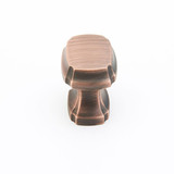 Schaub Empire Square Door Knob 1-3/8" diam - Empire Bronze - 882-EBZ