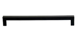 Top Knobs Square Bar 12" Center to Center Appliance Pull, Flat Black - TK164BLK