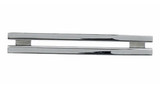 Top Knobs Sanctuary TK55PC 3 1/2" CC Flat Rail Cabinet Door Pull - Polished Chrome