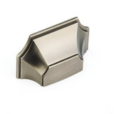 Schaub Empire Cup Door Pull 3" cc - Antique Nickel - 878-AN
