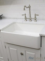 Fine Fixtures Sutton Butler Fireclay Kitchen Sink - White - 23 1/2" x 19" - FC2418SU