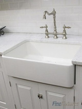 Fine Fixtures Sutton Butler Fireclay Kitchen Sink - White - 29 1/2" x 18 3/4" - FC3018SU