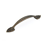 Schaub 8716-ABZ Corinthian Door Pull 6" cc - Ancient Bronze