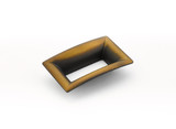 Schaub Finestrino Door Pull Flared Rectangle 64 mm cc - Burnished Bronze - 441-BRBZ