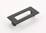 Schaub 444-MB Finestrino Door Pull Rectangle 96 mm cc - Matte Black