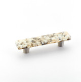 Schaub Ice Glass Door Pull 3" cc - Sable Pebbles - 30-SBP