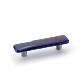 Schaub 30-SPS Ice Glass Door Pull 3" cc - Sapphire Silk