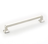 Schaub Menlo Park Door Pull 6" cc - Polished Nickel - 537-PN