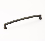 Schaub Menlo Park Door Pull Arched 8" cc - Ancient Bronze - 540-ABZ