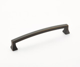 Schaub Menlo Park Door Pull Arched 6" cc - Ancient Bronze - 541-ABZ