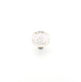 Schaub Ice Round Glass Door Knob 1-1/2" Diam - Clear Pearl - 31-PCL