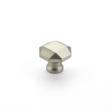 Schaub Menlo Park Door Knob Faceted 1-1/4" Diam - Satin Nickel - 531-15