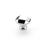 Schaub 531-26 Menlo Park Door Knob Faceted 1-1/4" Diam - Polished Chrome