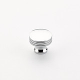 Schaub Menlo Park Door Knob Round 1-1/4" Diam - Polished Chrome - 532-26