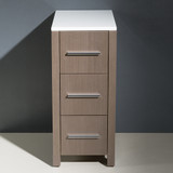 Fresca FST6212GO Torino Bathroom Linen Side Cabinet 12" W x 28 1/8" H - Gray Oak