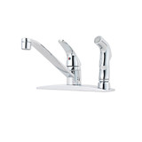 Price Pfister Pfirst Series Single Handle Kitchen Faucet with Side Spray - Polished Chrome - G134-3444