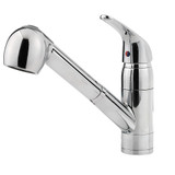 Price Pfister G133-10CC Pfirst Single Handle Pullout Spray Kitchen Faucet - Polished Chrome