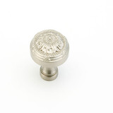 Schaub 751-15 Versailles Door Knob 1-1/4" diam - Satin Nickel