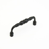 Schaub 748-FB Traditional Door Pull 6" cc - Flat Black
