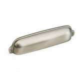 Schaub Traditional Cup Door Pull 6" cc - Antique Nickel - 744-AN
