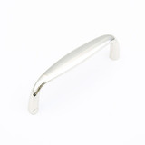 Schaub Traditional Door Pull 4" cc - Polished Nickel - 732-PN