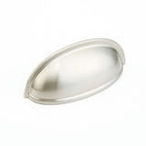 Schaub Traditional Cup Door Pull 3" cc - Satin Nickel - 731-15