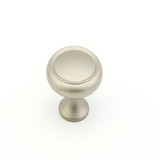Schaub 711-DN Traditional Door Knob 1-1/4" diam - Distressed Nickel