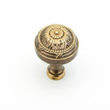 Schaub Versailles Door Knob 1-1/2" diam - Antique Light Polish - 752-ALP