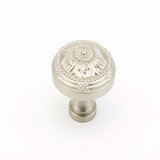 Schaub Versailles Door Knob 1-1/2" diam - Satin Nickel - 752-15