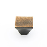 Schaub Vinci Rectangle Door Knob 1-1/4" - Antique Bronze - 814-AZ