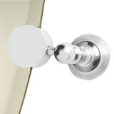 Valsan Kingston Mirror Support - Unlacquered Brass