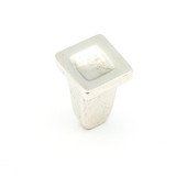 Schaub Vinci Square Door Knob 1-1/4" diam - Polished White Bronze - 810-PWB