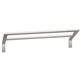 Valsan Sensis Flat Curved Double Towel Rail / Bar 18" - Polished Nickel