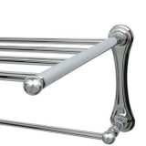 Valsan Kingston Towel Rack Shelf with Bar 24" - Satin Nickel